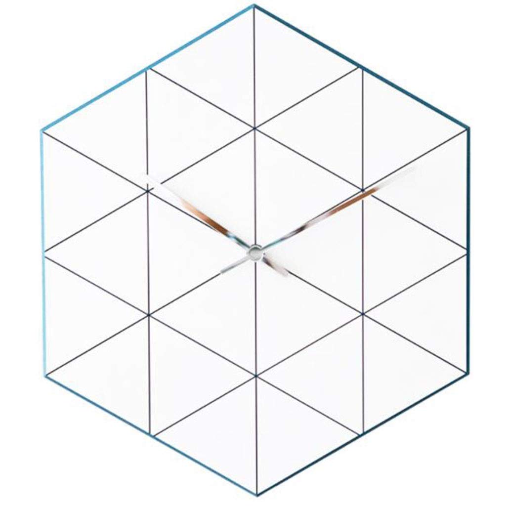 Horloge à quartz chambre silencieuse et apaisante pour des nuits calmes en bleu