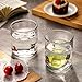 SiliFine Icon Juice Glasses, 14oz Stemless Wine Drinking Juice Glass Cup for Valentine Party Supplies Gift(2 Pcs,Cherry)