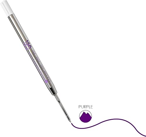Miniatura 4 de Monteverde Recambio de gel de cerámica morado para adaptarse a bolígrafos Parker, punta fina, 2 paquetes (P422PL)