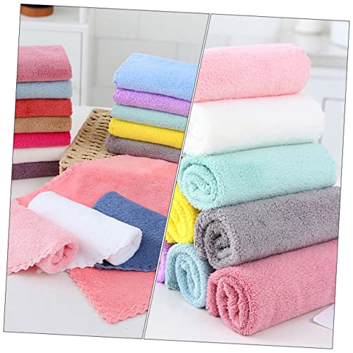 Mobestech 20 Unidades Pano De Janela Toalhas Multiuso Toalhas De Hóspedes Absorventes Toalhas De Mão