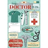 Karen Foster Design Acid and Lignin Free Scrapbooking Sticker Sheet, The Doctor is In