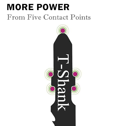 Miniatura 10 de Hojas de sierra de calar con mango en T, 20 unidades, T144D con estuche, compatibles con Bosch Dewalt Black y Decker Juego de hojas de sierra de