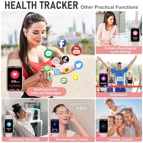 Image of Fitness Tracker with 24 /7 Heart Rate, Blood Oxygen, Sleep Tracker, Activity Tracker with Step Tracker for Women Men