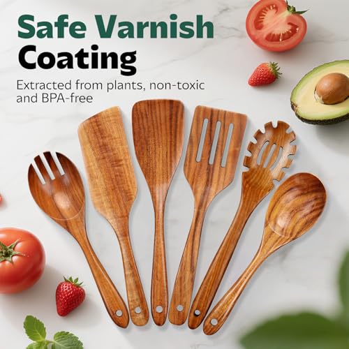 Spatules en bois antiadhésives pour protéger vos casseroles de la cuisine