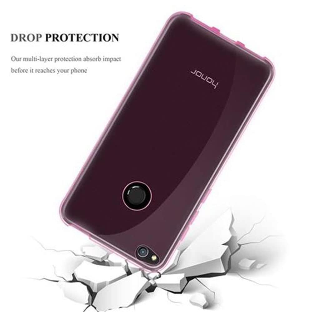 Cadorabo Custodia Morbidissima Per Huawei P8 Lite 2015 – Trasparente Rosa, Cover In TPU Sottile Antishock