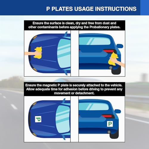 ARVO Magnetic P Plates for Cars - Pack of 2 - View 7