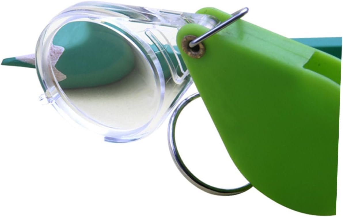 VALICLUD 2pcs Magnifier Keychains Plastic Folding Loupe Magnifier Keyring Keychains for Men Keyrings Key Holder for