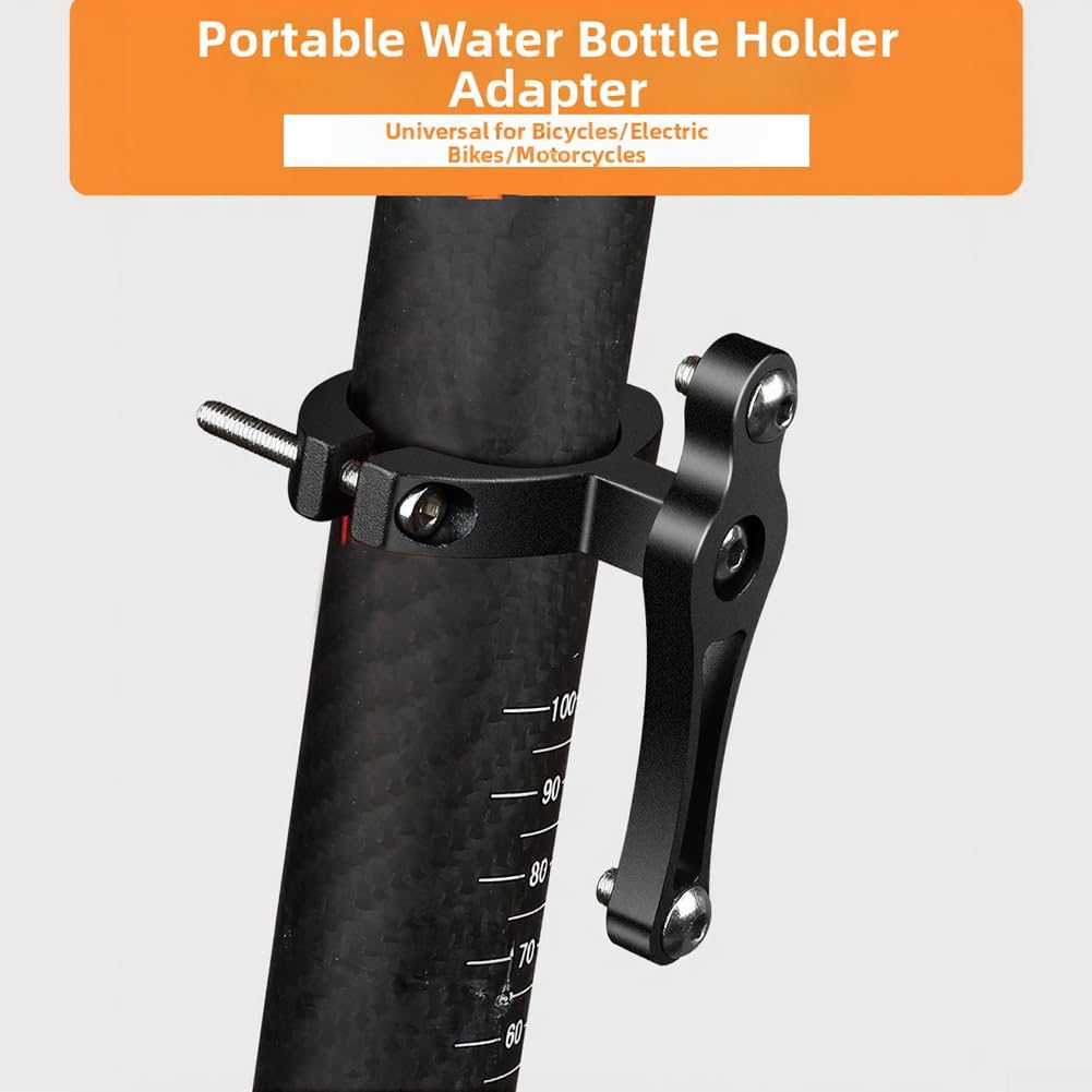 Portabidón MTB Ultraligero Aleación 63g Negro