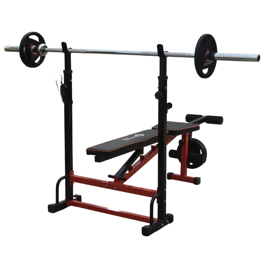 Hashtag fitness 6in1 weight bench multifunction workout bench for home gym, incline/decline bench for full body workout, strength training bench gym kit for men (B0BPMJ6DZY) Amazon Price History, Amazon Price Tracker