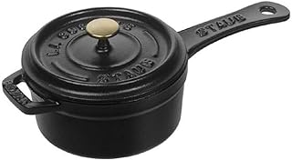 Staub 40509-537-0 mały wałek do wody, 10 cm, 0,25 l, wewnątrz czarny błyszczący, czarny