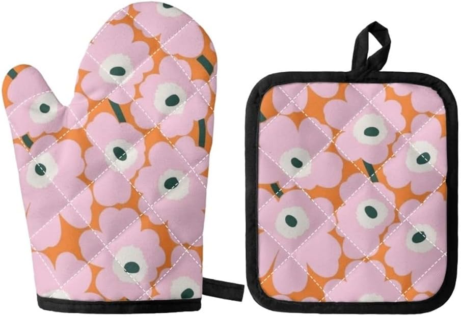 Kitchen Barbecue Gloves Anti-scalding Oven Pot Rack Set Baking Utensils