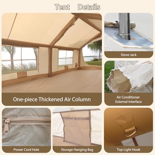 Inflatable Tent with Stove Jack