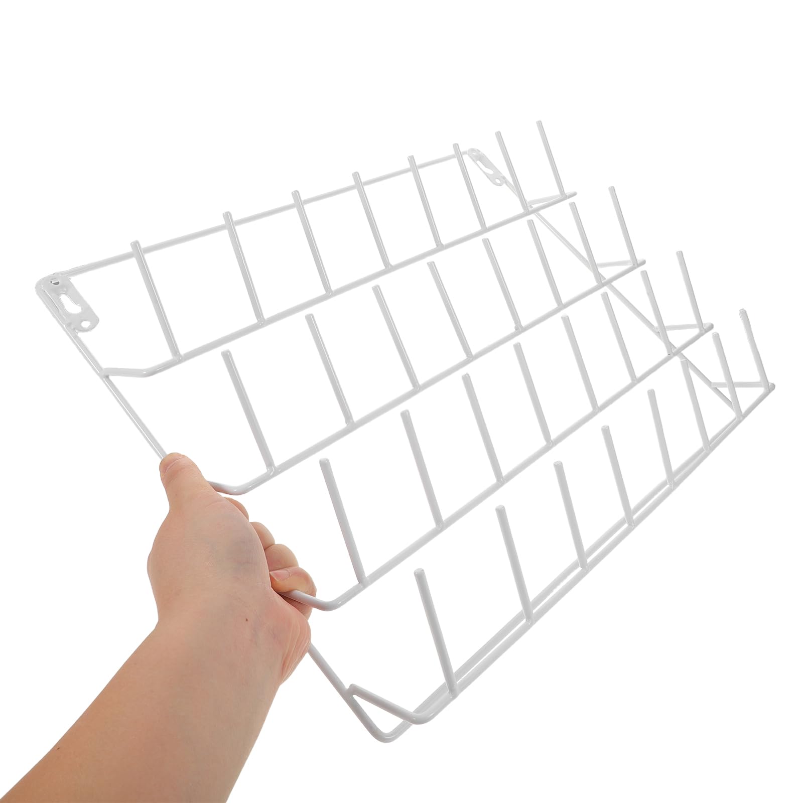 Organizador de Hilo Montado en Pared de Metal para 32 Carretes con Ganchos, Estante para Almacenamiento de Hilo de Bordar y Costura, Soporte Organizador para Manualidades