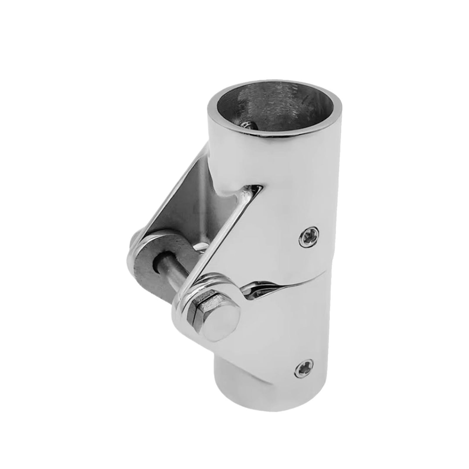 PPQIRU 2 PCS Boat Tube Connector Stainless Steel Yacht Swivel Coupling Folding For Deck Shading Systems Marine For Bedroom
