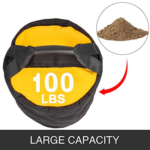 513FWY1nUkL Hopopular 100LBS Strongman Sandbag Weight Training 45kg Power Bag with Handles Powerbag Training Filled Fitness Bag… - Image 7