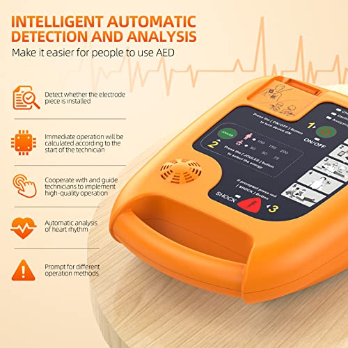 AED Automatic External Defibrillator Portable Emergency Device Suitable for Home Use in Gyms, Subways, and Companies - Image 6