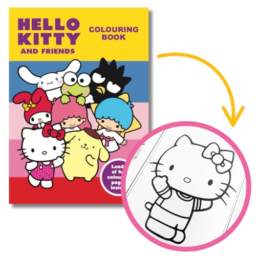 Hello Kitty and Friends - Libro da colorare per fan di Sanrio, Hello Kitty, libri da colorare per i fan di Hello Kitty [sella_stitch] Alligator Books