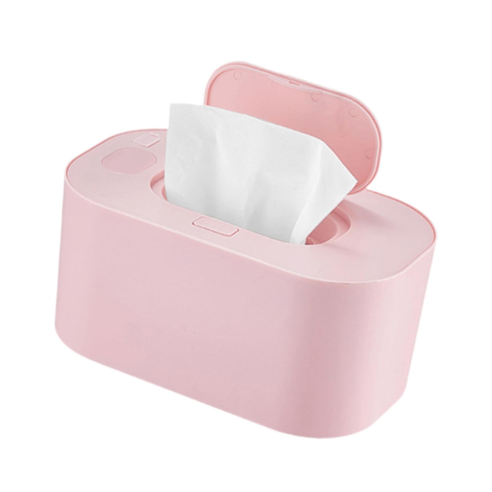 perfk Tragbarer USB-Feuchttuchwärmer, Beheizte Feuchttuchbox Baby-Feuchttuchwärmer, Heimgebrauchs-Feuchttuchwärmer Servietten-Heizbox, ROSA
