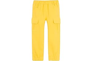 LittleSpring - Pull On Cargo Pants with Hoop for Boys