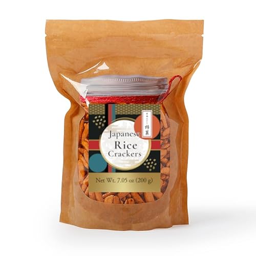 MINOYA Rice Crackers Japanese Kakinotane Mochi Crunch Arare Made in JAPAN (200g)