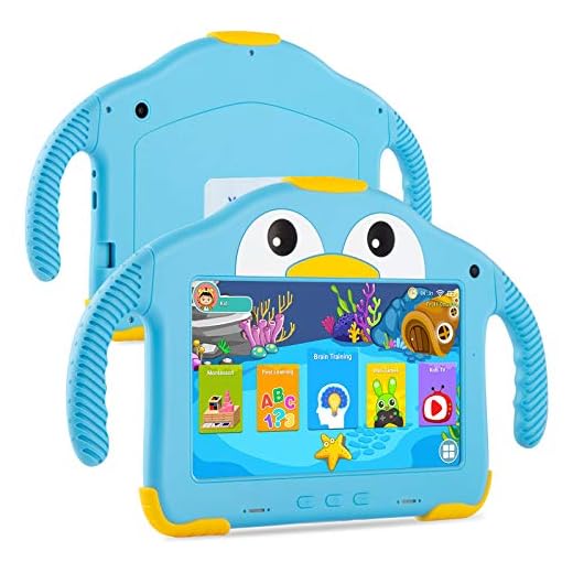 Tablet for Toddlers Tablet Android Kids Tablet with WiFi Dual Camera 1GB 32GB Storage 1024 x 600 Touch Screen Parental Control Mode Google Playstore YouTube Netflix for Boys Girls Android 10