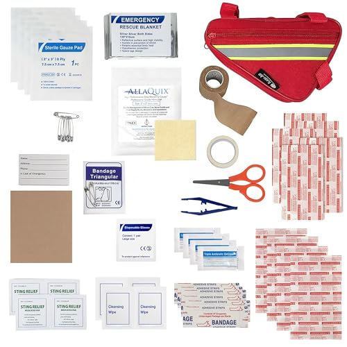 Cycling First Aid Kit for Riders – Compact Bike...