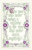 Found Image Press - The Man who Never Makes a Mistake, Slogan - Vintage Image