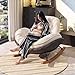 NRNQMTFZ Upholstered Recliner,Nursery Rocking Chair,Modern Rocking Chair with High Backrest, Glider Chair for Baby Nursing, for Living Room/Bedroom/Nursery(100 * 101 * 72cm/39.4 * 39.7 * 28.3in)