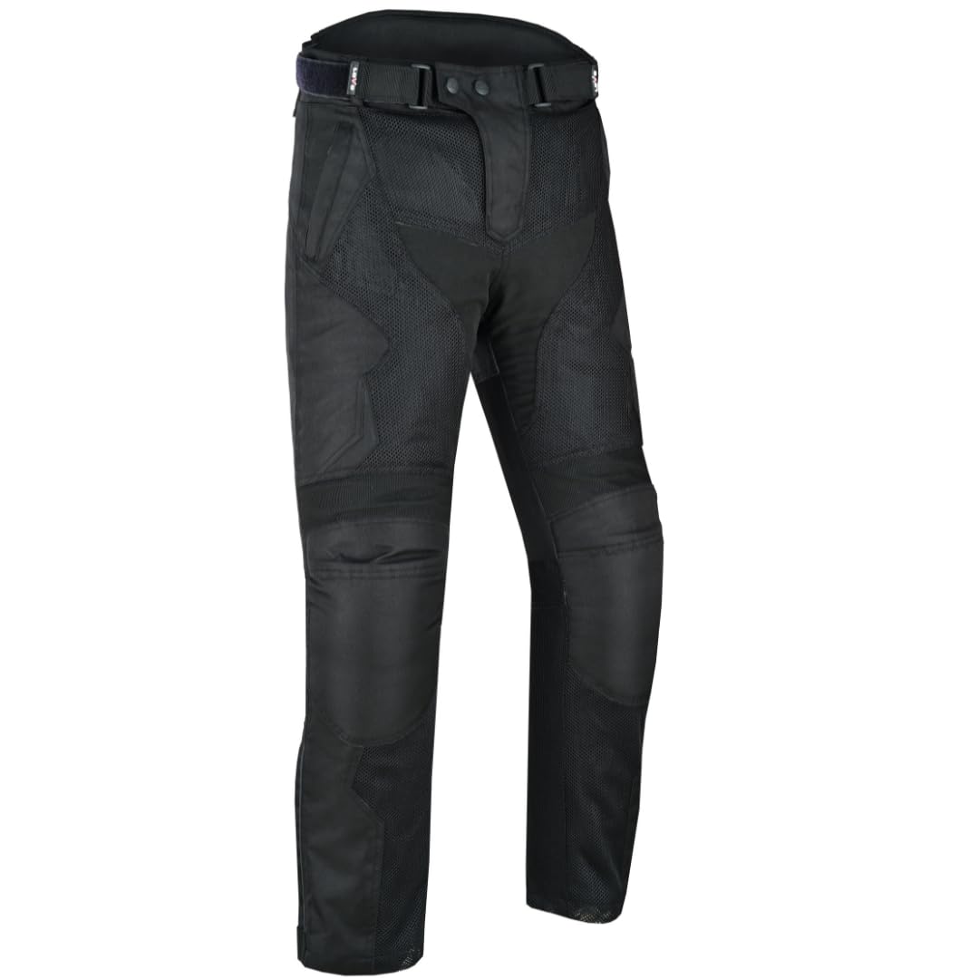 LOVO - Pantalon Moto Verano Unisex con Diseño Perforado - Ropa Moto de Alta Protección para Hombre y Mujer - Protección en Rodilleras y Caderas - Comodidad y Estilo en Climas Cálidos - Pantalones Moto
