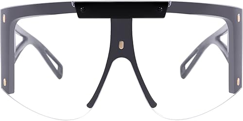 Miniatura 5 de FEISEDY Gafas de sol de gran tamaño de una pieza para hombres y mujeres, lentes de sol envolventes para ciclismo, conducción y vacaciones B4027