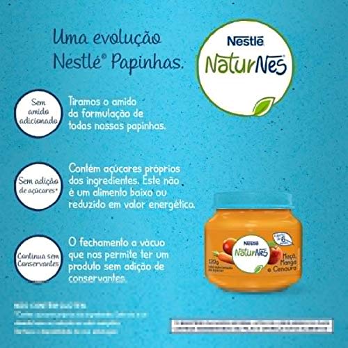 Papinha, Manga Maçã e Cenoura, Nestlé, 120g