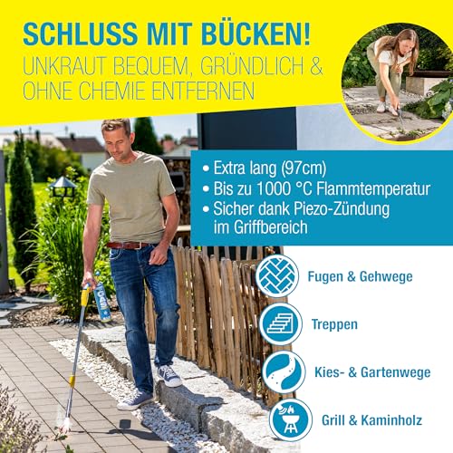 GLORIA Unkrautbrenner Thermoflamm Comfort | Mit Piezo-Zündung | 1000°C – Ansicht 3
