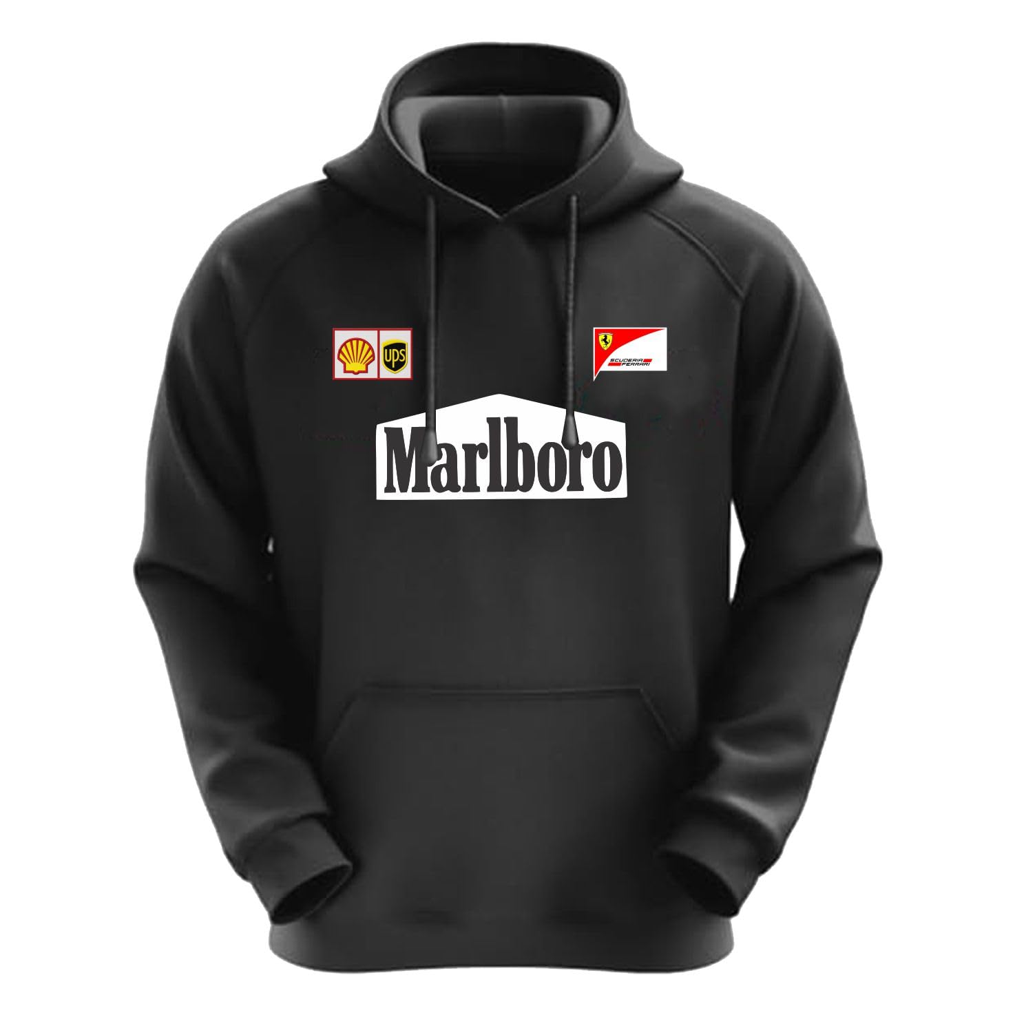 Racing Hoodie for Car Enthusiast for Men & Women Black Hoodie 100% Cotton Car Printed Hoodies.-picture-49