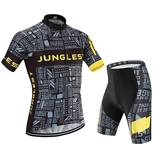 junglest (Traje tamaño:XL) Ciclismo Moda Rompevientos los Ropa de Jerseys Hombres Transpirable Chaleco 2016 sudo para Rendimiento Maillot Jerseys Manga