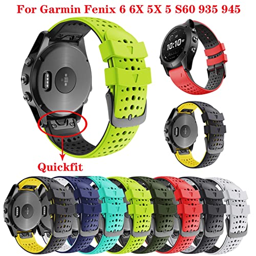 Bracelet silicone Garmin Fenix 7 7X 6 6X 5 Forerunner agate - 2