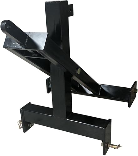 Miniatura 7 de Titan Attachments Elevador de tijera de 3 puntos para tractores de categoría 1, elevación de manipulación de materiales para elevar, bajar y