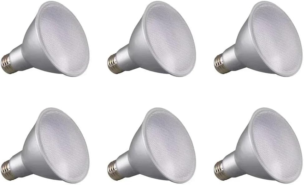 Satco S29427 12.5 Watt; PAR30LN LED; 3500K; California Compliant (6 LED Light Bulbs)