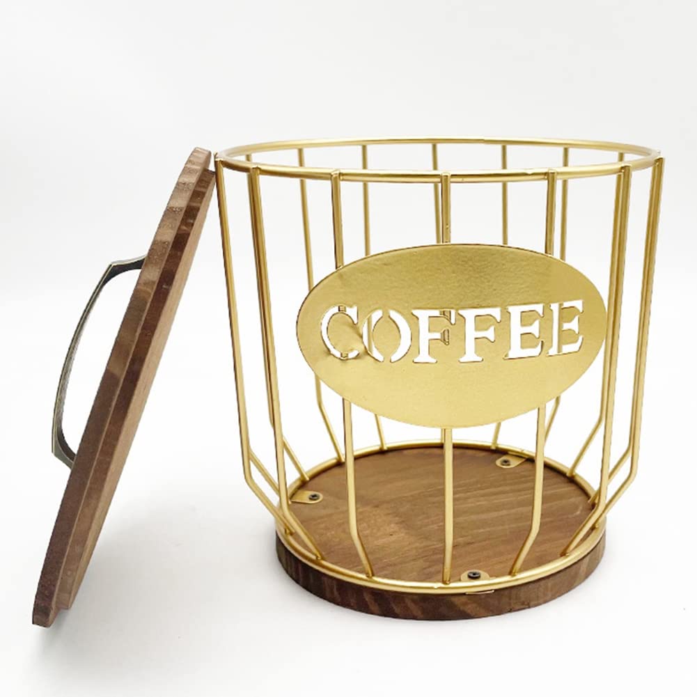 Cesta de Almacenamiento de CáPsulas de Café Huecas Soporte Organizador de CáPsulas de Café de Frutas para el Hogar Café Hotel Negro