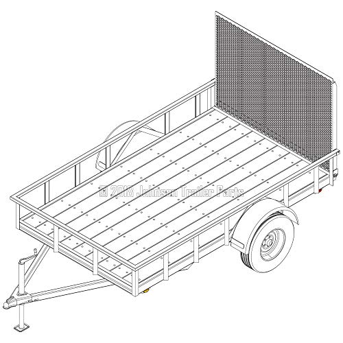 6′ X 10′ Utility Trailer Plans – 3,500 Lb Capacity | Trailer Blueprints Model U72-120-35J #TOP1