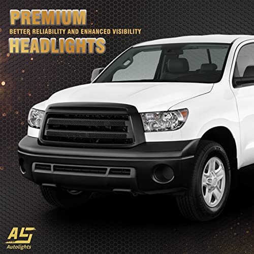 As Headlight Assembly Compatible 2007 2008 2009 2010 2011 2012 2013 Toyota Tundra /2008-2017 Toyota Sequoia Chrome Housing Pair Not Suitable For Vehicle With Electricheadlamp Adjustment Function #TOP1