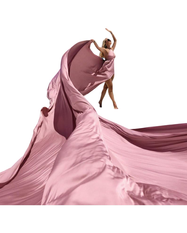 Robe de pré-mariage raffinée sans manches coupe drapée à décolleté plongeant