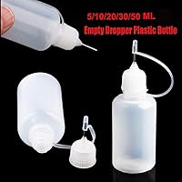 Vista 4 de Botella de pegamento con punta de aguja, gotero vacío, aplicador de botellas de plástico, herramienta de quilling, pegamento de punta de precisión