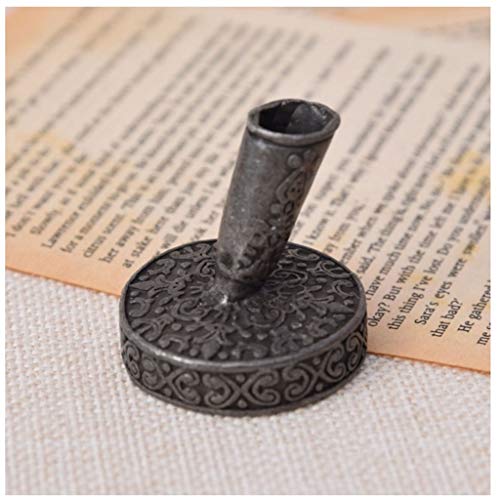 MINGYAN Büroobjekte 1 Stück Vintage Europäische Feder Stiftehalter Antik Metall Rund Stiftehalter Büro Schule Stiftzubehör Schreibwaren Geschenk Schreibwaren Lagerregal (Farbe: Antike Dose) Cover