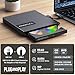ROOFULL External CD DVD Drive for Laptop 8-in-1 USB 3.0 & USB-C DVD Player CD-ROM/RW Disc Reader Writer Burner with Carrying Case & SD Card Slots + USB Ports for Mac PC MacBook Windows 11/10 Computer