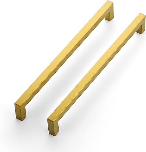 Vista 12 de Ravinte Paquete de 12 manijas cuadradas de gabinete de cocina de 10 pulgadas, tiradores negros mate, tiradores de cajón negros, accesorios de Negro