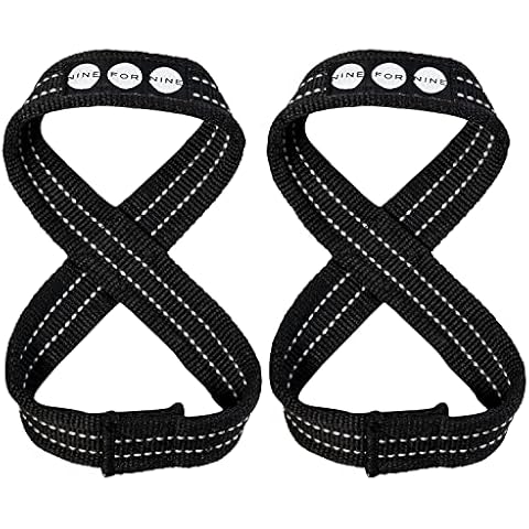 Nine for Nine Figure 8 Deadlift Straps | Strongman Deadlift Straps - 70 CM Cover