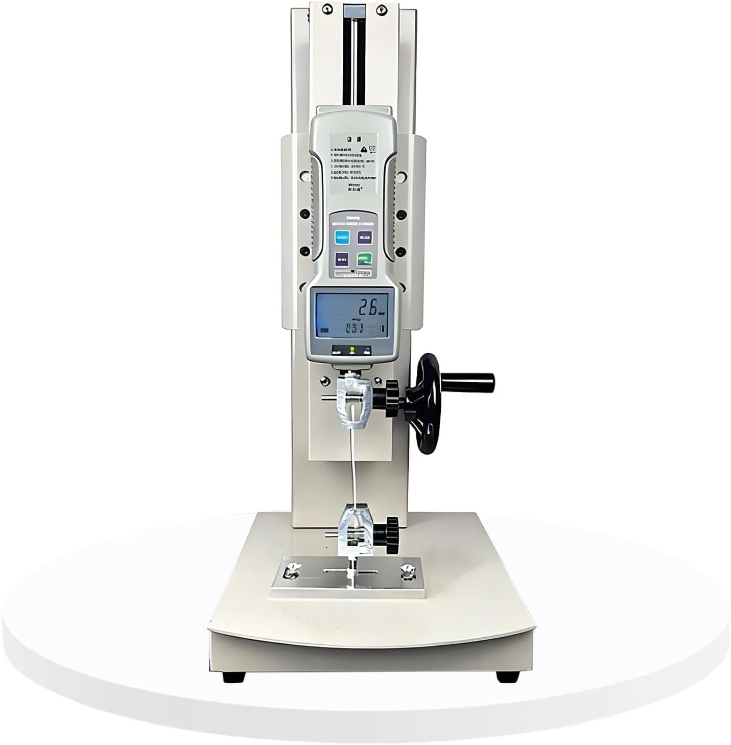 XUXIAO 10-2000N Digital Tensile Testing Machine, Manual Force Gauge Stand, 270mm Stroke, with 5 Probe, 2 Testing Clamp, for Textiles, Sports, Scientific Research, Fish Standard-100N