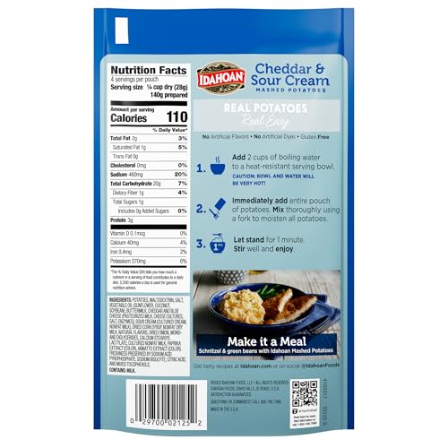Image of IDAHOAN REGULAR MASHED INSTANT POTATO MIX FLAKES 4 OZ