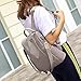 Imagen de Mujer Mochila de viaje femenina Bolsa de viaje antirrobo Mochila de tela Oxford Sencilla y elegante casual bolso cuero bandolera moda cuero backpack