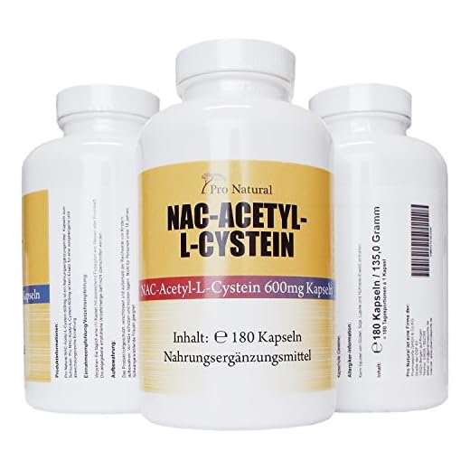 NAC – N-acetyl L-cystein 600 mg – 180 kapslar